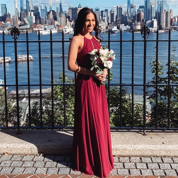 Burgundy Maxi Dress - Picture 3 of 3